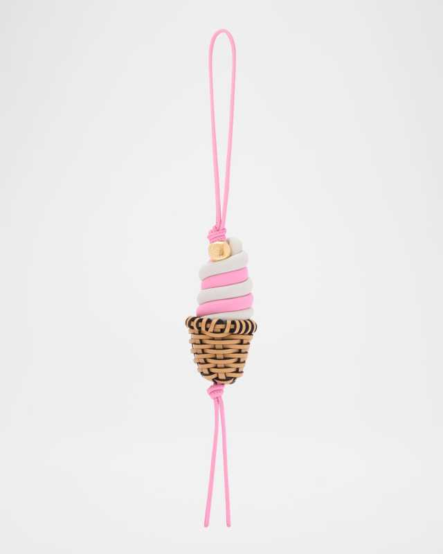 x Paula's Ibiza Ice Cream Charm in Leather